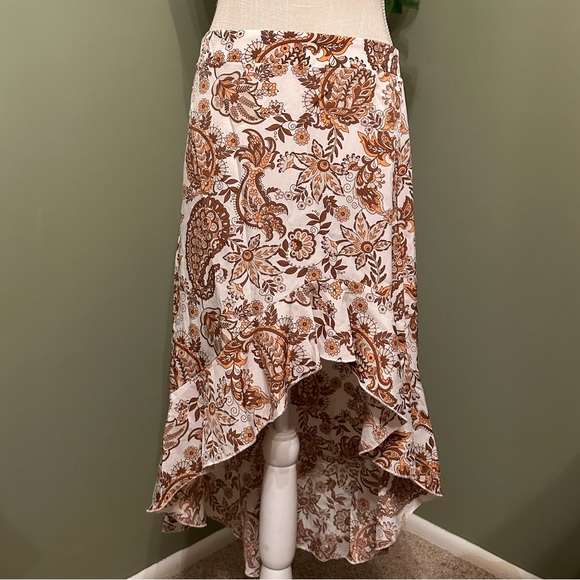 Boho Asymmetrical flowy skirt - Picture 1 of 2